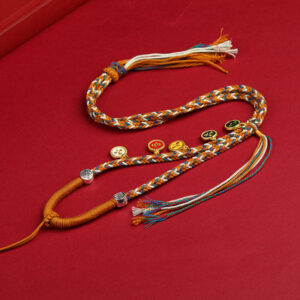 THE FIVE-WAY GOD OF WEALTH NECKLACE, EAST WEALTH GODS PENDANT NECKLACE